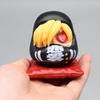 8cm One Piece Luffy Figuren Zoro Figur Sanji Modell PVC Q Version GK Statue Sammlung Schreibtischornament Spielzeug Geburtstag GK Geschenk