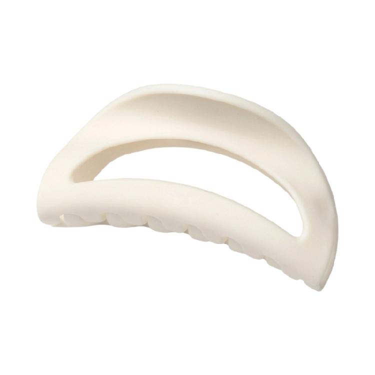 

Стильный силиконовый зажим-коготь для волос, большая вместимость, удерживает объемные пряди, незаметно сочетается с разными типами волос белый