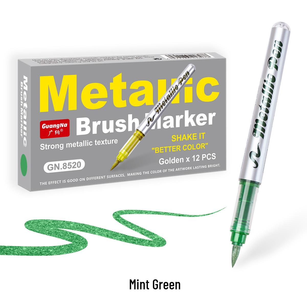 

Waterproof Soft Tip Metal Liquid Art Pen - Non-Bleeding Graffiti Marker for Students