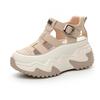 Innen Erhöhung 7CM Alte Papa Schuhe Damen Sommer 100 Dicke Sohle Hohl