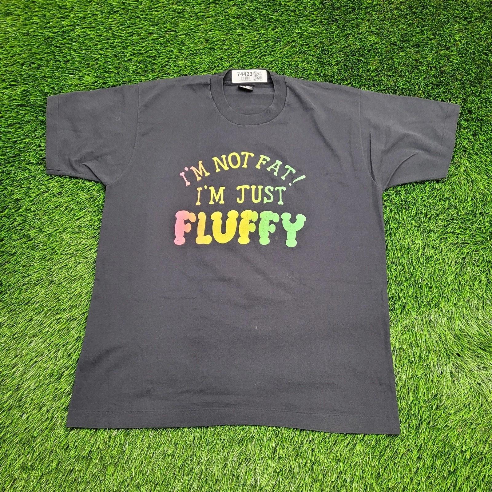 VTG 80s Fat Chubby T-Shirt L/XL 22x28 USA XL