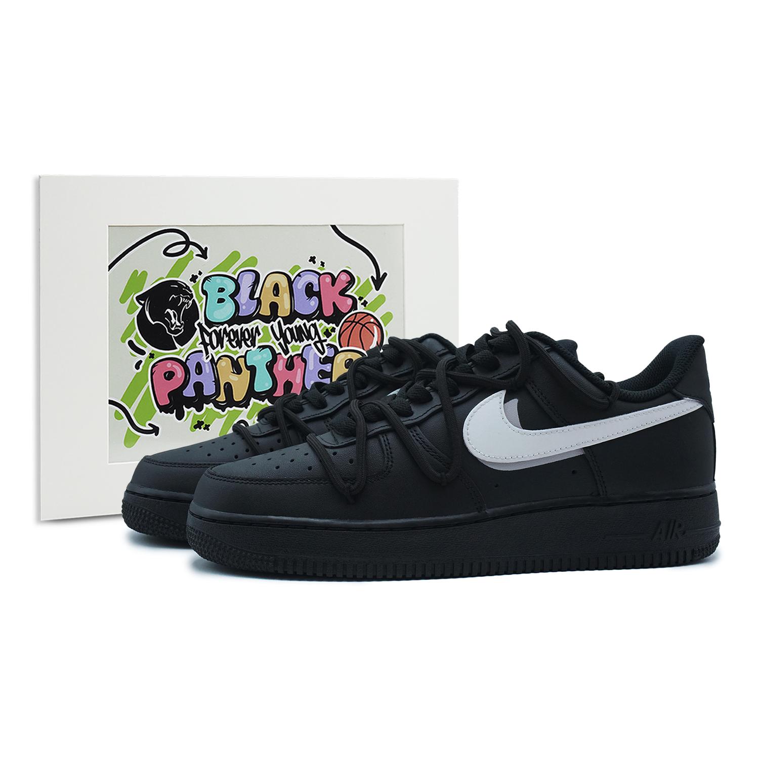 

Nike Air Force 1 Skateboard Shoes Unisex Low top Black/White CW2288-001(Team108-) 44.5