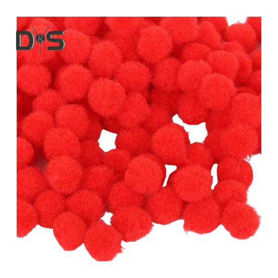 

300 шт. помпонов для рукоделия 10 мм пушистые фетровые шарики однотонные пушистые помпоны для кукол гирлянда DIY поделки украшения C