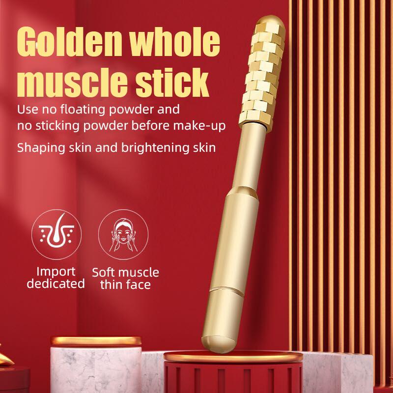 Beauty Roller  Massager Wand Face Massage Tool For Face Lift Up Skin Shape Slim Facial Anti-wrinkle Care Tools Gold #1