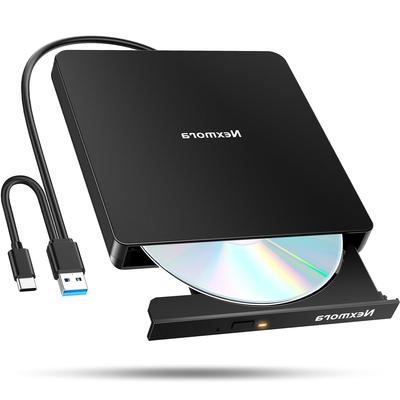 Innovative High Speed USB CD DVD Drive External Quiet DVD Player External DVD Drive USB Connection CD Player Bus Powered External CD Drive Lightweight