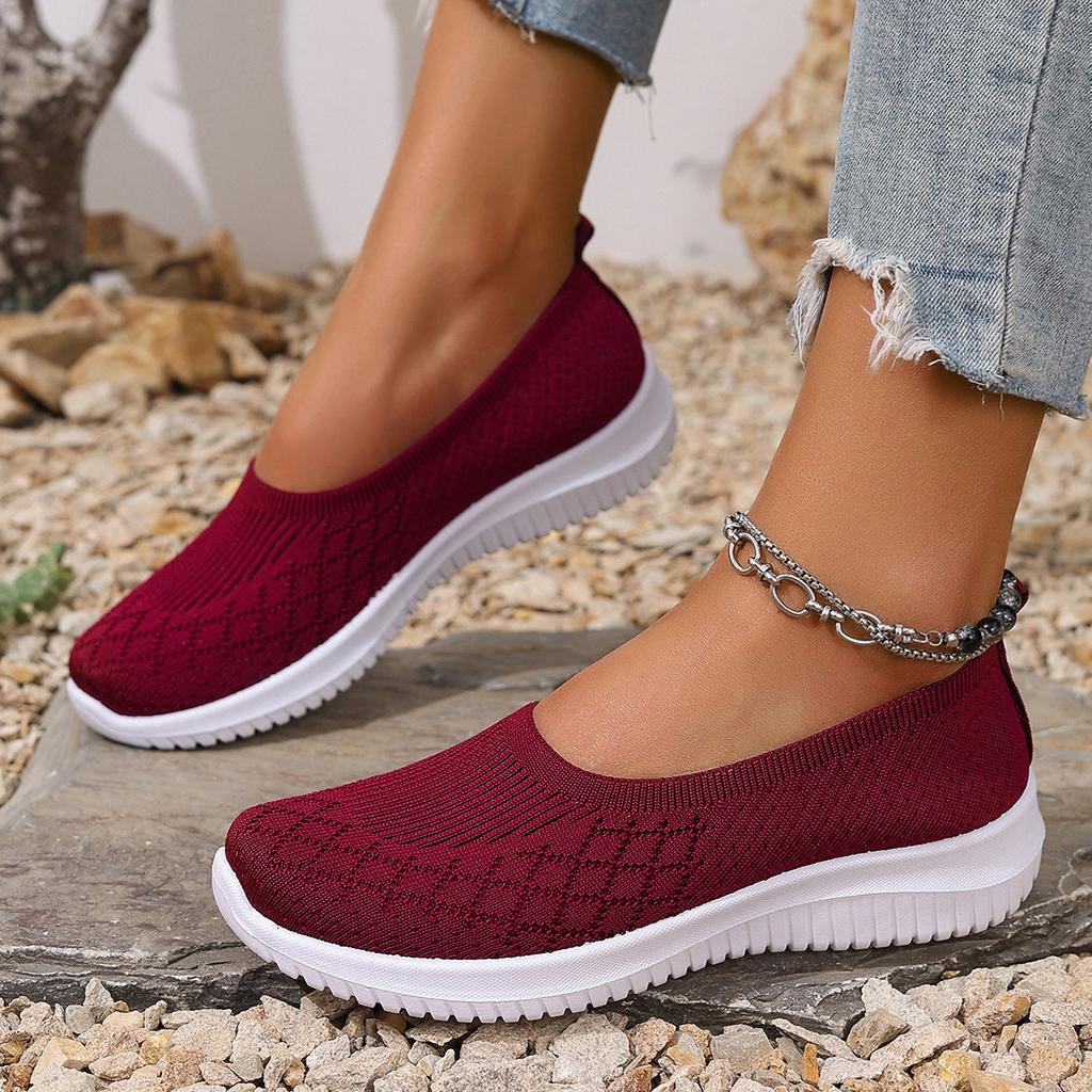 Large size women's shoes 2025 autumn women's casual single shoes one pedal mother shoes foreign trade shoes