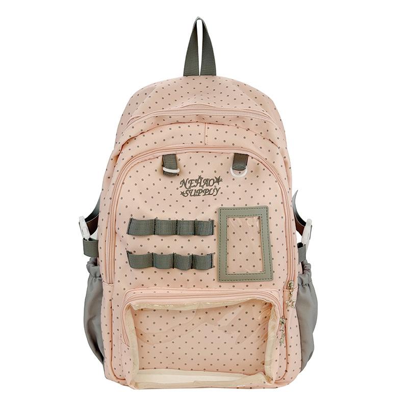 Schoolbag Korean Version Ins Schoolbag Women's New Cute Star Backpack Bag Women's Pain Bag Baby Bag Lightweight Versatile Backpack