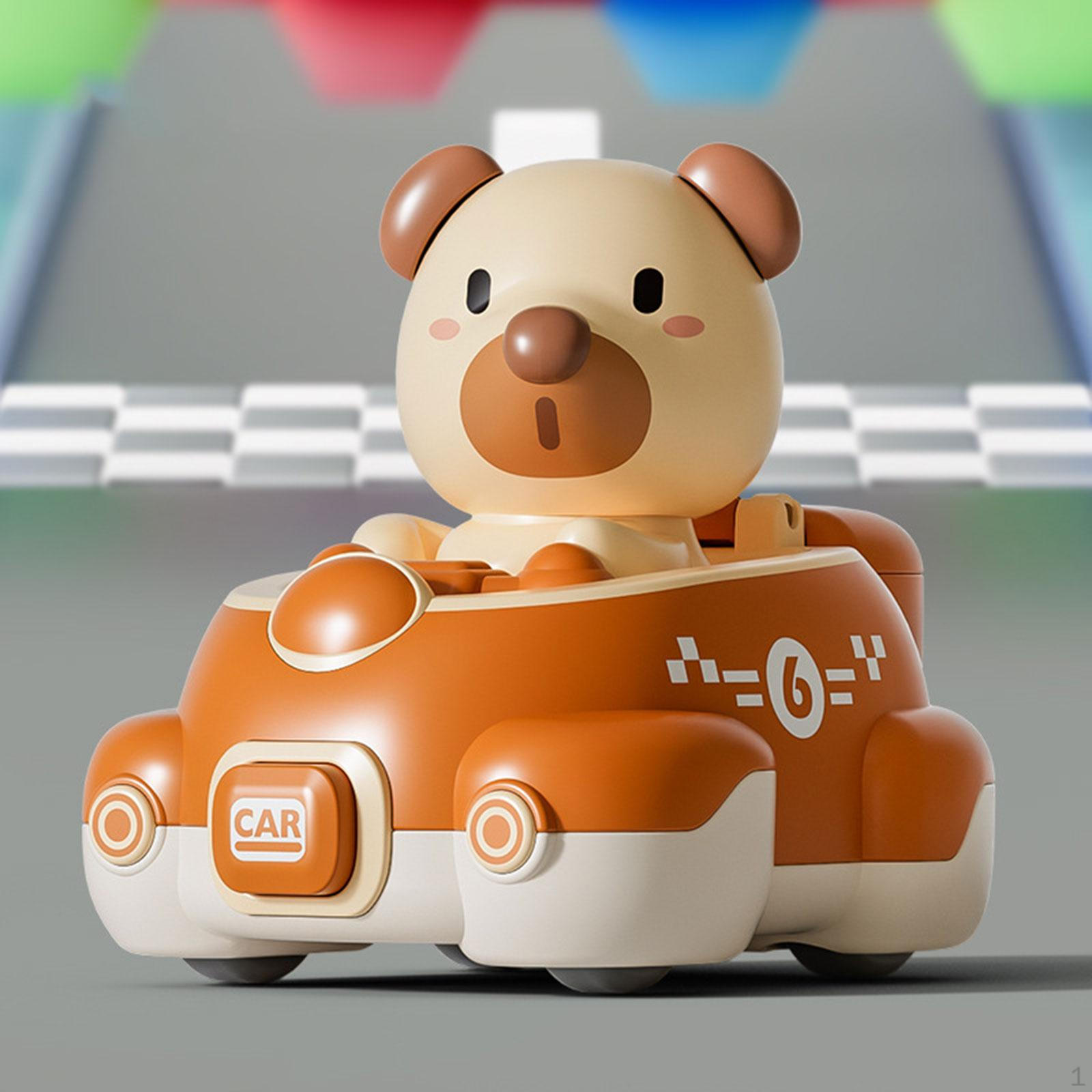 Animal Cars Baby Toys Infant Play Vehicle Cute Children s Toy Car Friction Push and Go Bear