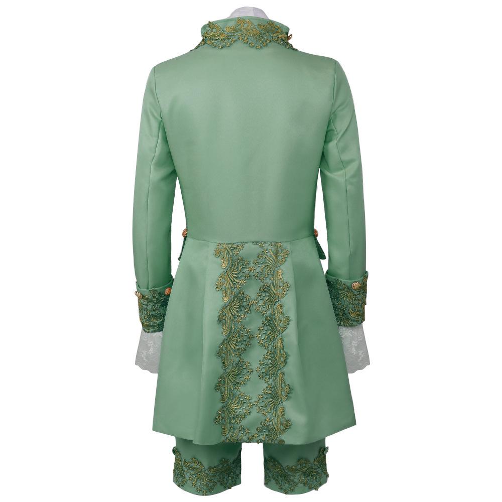 Traje Formal de Príncipe Medieval 2025: Conjunto de Jaqueta Cosplay Masculino Estilo Retrô de Quadra com Mangas Longas