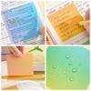 100sheets Pearlescent Note Paper Pull-out Sticky Memo Simple Sticky Notes  School Office