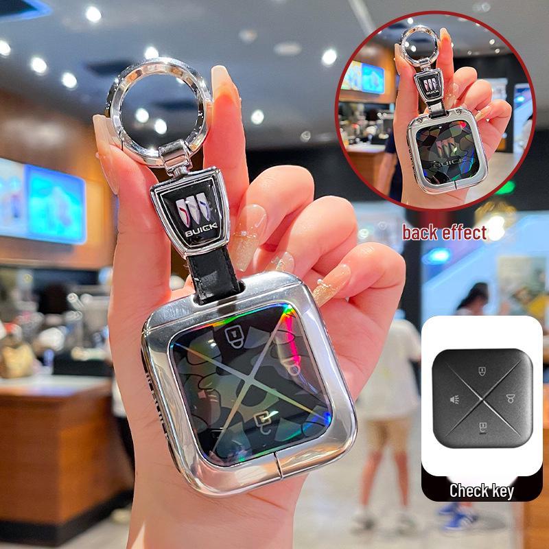 Buick E5 Titanium Cube Key Cover for 2025 LaCrosse Platinum with Bluetooth E4 Metal Full Coverage