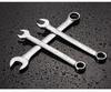14-Piece Plum Blossom Open-End Double Wrench Set with Hanging Bag