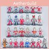 Cartoon Ultraman Character Mini Model Ornament Six Pieces Set For Desktop Decor