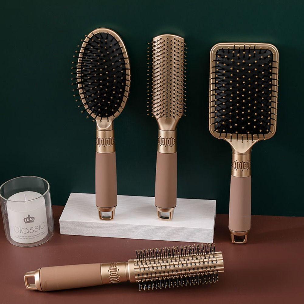 Oval Hair Brush Gold Massage Comb Elegant Air Cushion Comb