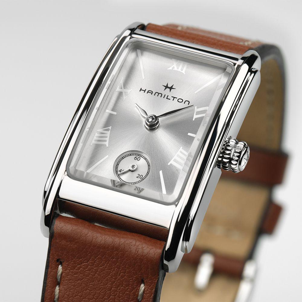 [Hamilton] H11221550 American Classic Ardmore Quartz Women's Watch Brown Leather Strap Silver Dial