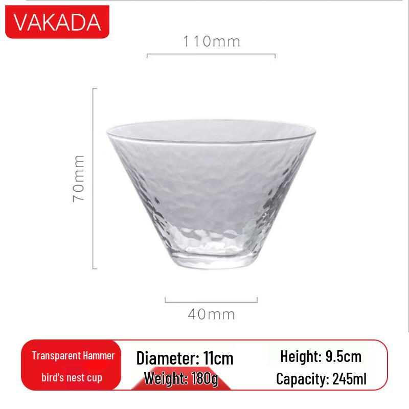 

VAKADA High Borosilicate Glass Beverage Cup
