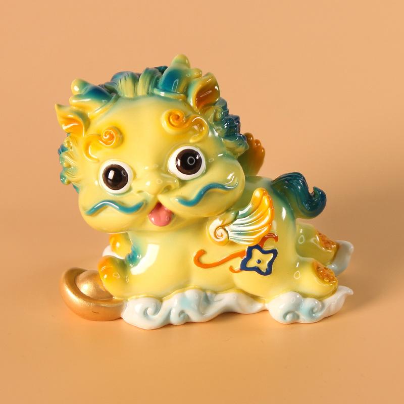 New Cute PI Xiu Resin Handicraft Ornaments, Personalized Craft Gifts, Home Ornaments and Car Decorations
