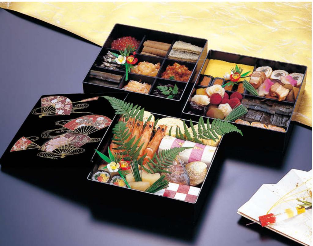 Wakaizumi Wakana Jubako Black with Wakamatsu Pine 3 Lacquerware, 7-inch (Wakana Box), (Black Interior), Tiers, H-159-10A