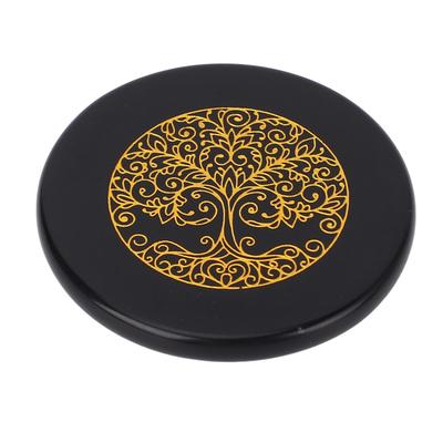 Gravierter Runenstein Symbol Aufmunterungsstein für Yoga Meditation Feiertagsgeschenk Typ 2
