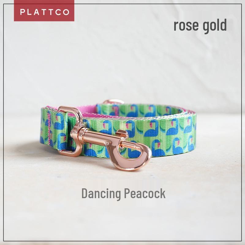 PLATTCO Personalized Patterned Dog Collar & Nylon Leash - PDL314 XL