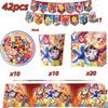 Amazing Tableware Birthday Party Decoration Digitaled Circus  Balloon Banner Cake Topper Party Supplies Baby Shower Decor Gifts