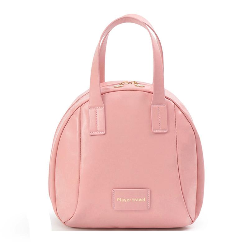 

Дорожная косметичка большой вместимости, портативная кожаная косметичка с ручкой-органайзером, многофункциональная водонепроницаемая косметичка