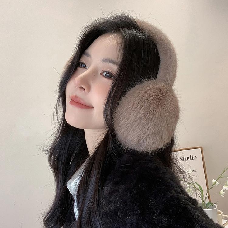 Soft Plush Ear Warmer Winter Warm Earmuffs for Womens Men Fashion Solid Earflap