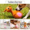 1 Stück Niedliches Naturlatex Hundespielzeug Quietschendes Haustier Kauspielzeug Welpe Cartoon Tierform Hund Kauen Spielen Beißen Lustige Geschenke Zubehör