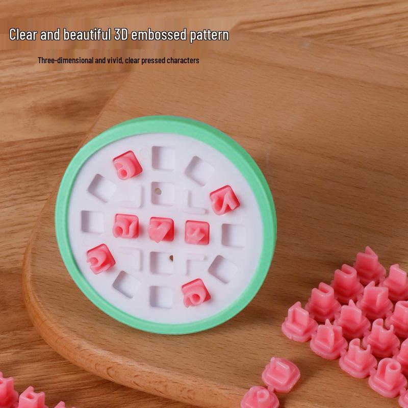 English Letters & Symbols Cookie Mold Stamp - DIY Baking Tool