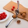 Aluminum Alloy Chestnut Clip Multi-Functional Nut Sheller Cross-Style Chestnut Opener Portable Kitchen Tool for Easy Nut Peeling