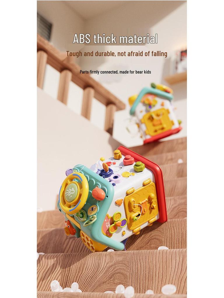 Montessori Busy House Toy: Steering Wheel for 1-2 Year-Olds' Fine Motor Skills