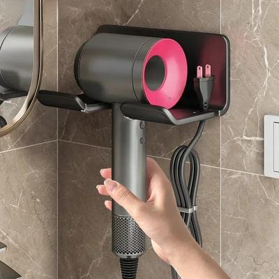 Haartrockner-Halter, Wandmontage, Haarglätter, Trockner, Haarständer, Badezimmer-Organizer, Regale, Waschraum-Organisationsregale