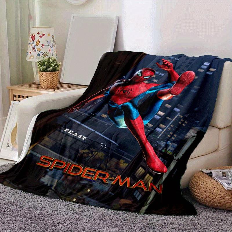 1pc Spider-Man Printing Blanket - Soft, All-Season Throw for Living Room, Bedroom,Personalized Gift with Adorable Cartoon Design