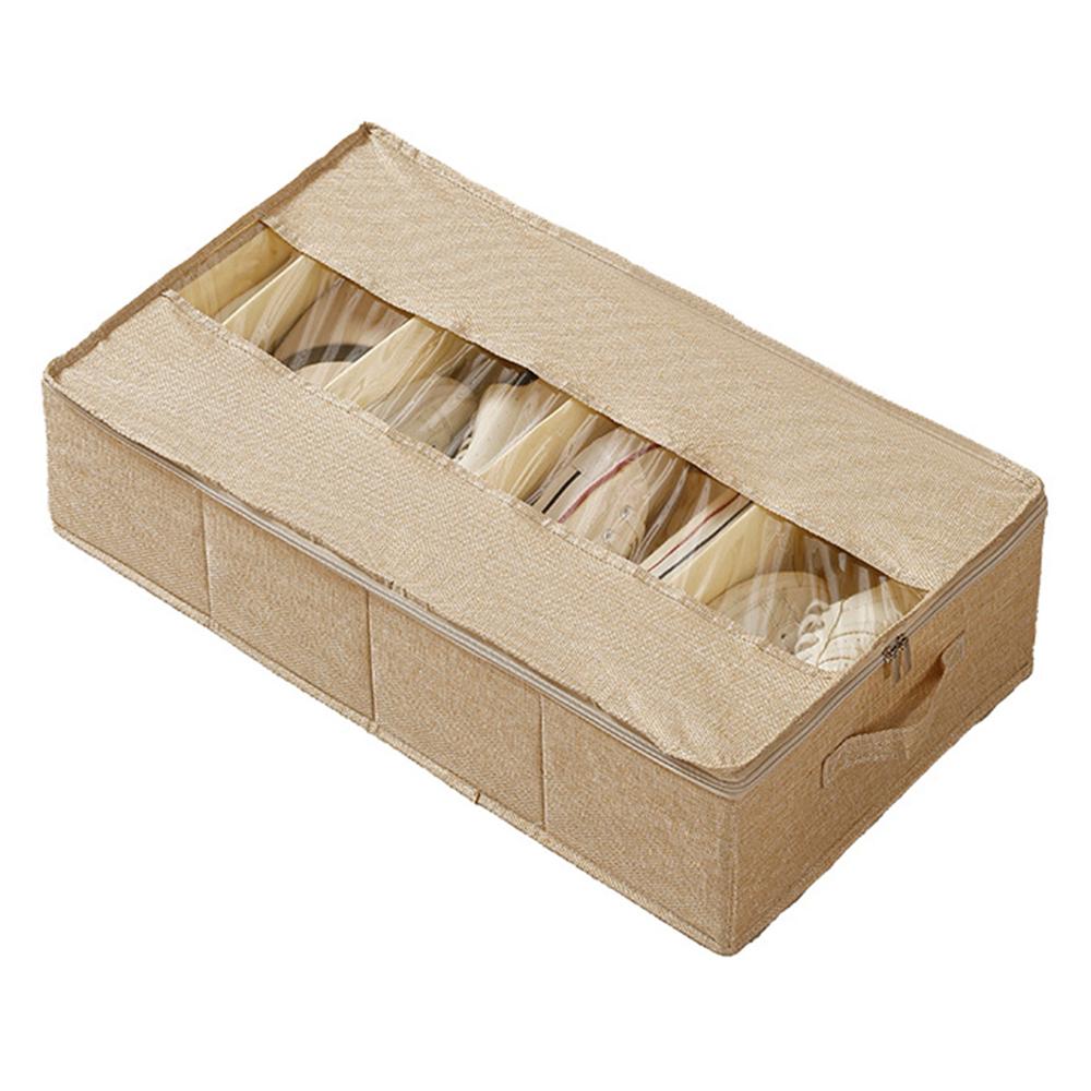 

60 x 33 x 15cm Bedroom Storage Box Organizer Foldable Linen Container for Clothes/Pants/Underwear B