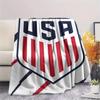 1Pc USWNT Print Flannel Blanket, High quality Comfortable for All Seasons, Home Decor, Warmth and Comfort, Perfect for Christmas GiftS