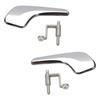 1 Pair Aluminum Plated Plastic Stainless Interior Door Handle 13297813 13297179 136041 for Opel Corsa D 2006-2014