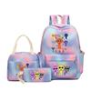 Rhythm zygote student schoolbag children's backpack backpack three-piece set