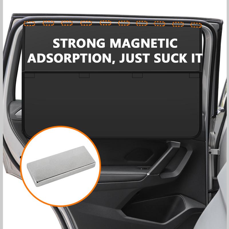 SEAMETAL Magnetic Car Window Sunshade Detachable Spliced Side Window Curtain Car Glass Sun Protection Curtain Shade