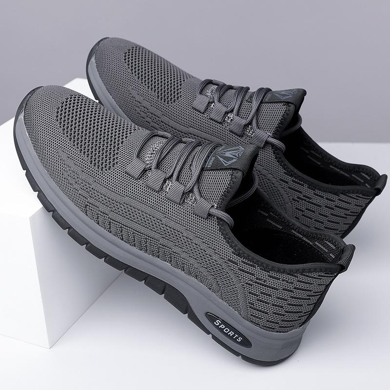 

Мужская обувь летняя повседневная обувь мужская обувь из летучей тканой сетки полая дышащая обувь для бега обувь для путешествий 2025 38