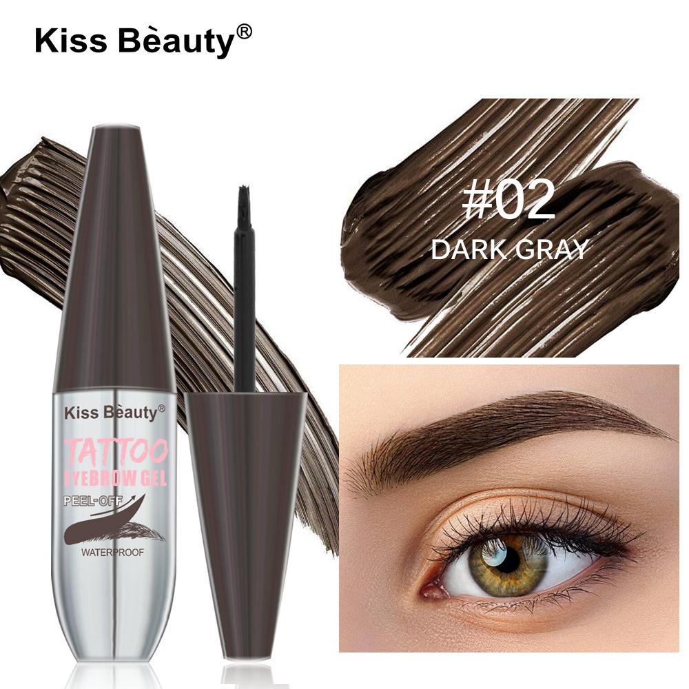 Kiss beauty semi-permanent tear eyebrow dye cream waterproof and sweat-proof natural long-lasting eyebrow cream