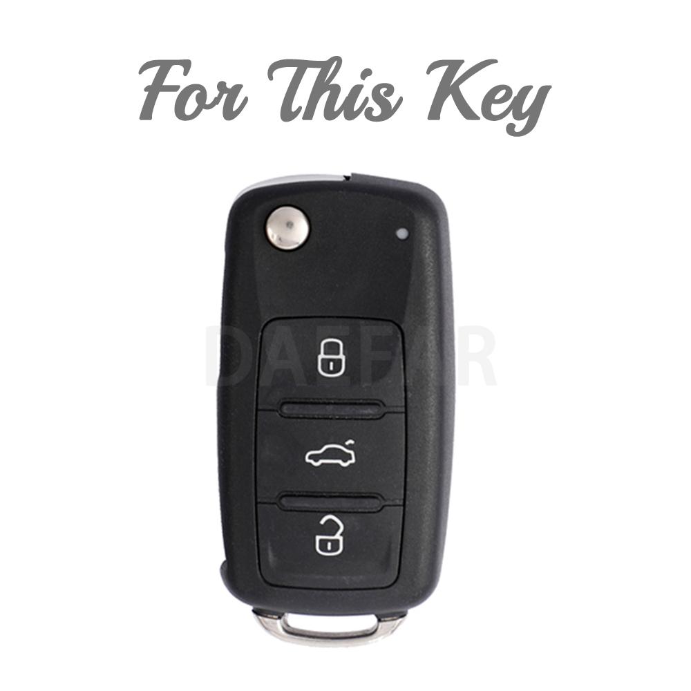 TPU Leather Car Key Case Car Key Full Cover for VW Volkswagen Polo Tiguan Passat Golf Jetta Lavida Skoda Octavia Protection Bag