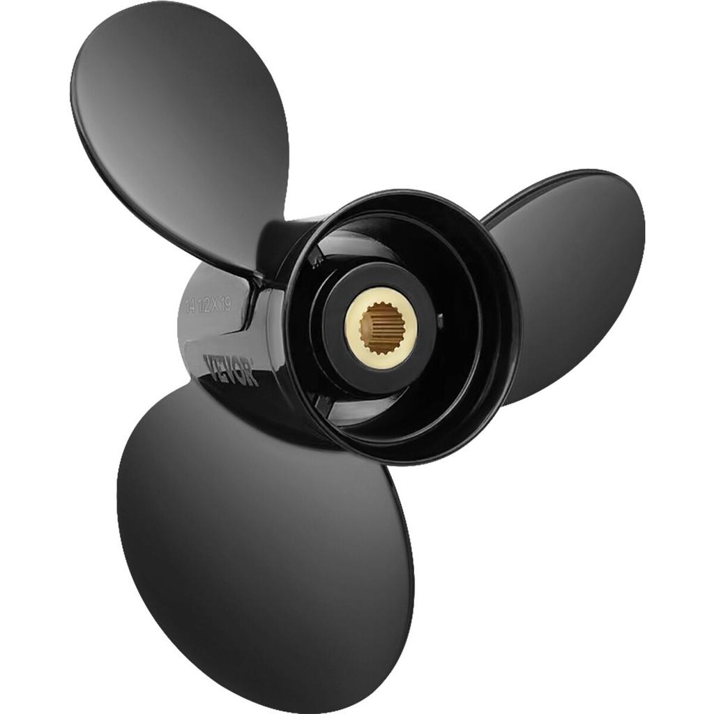 Outboard Propeller, Replace for OEM 3817468, 3-Blade 14.5\" x 19\" Pitch Aluminium Boat Propeller, Compatible with Volvo Penta SX Drive All Models,
