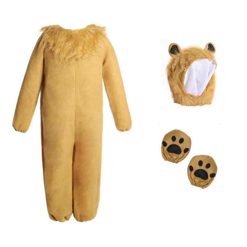 

Костюм для косплея Король Лев Симба Комбинезон Хэллоуин Сценические наряды Детский S