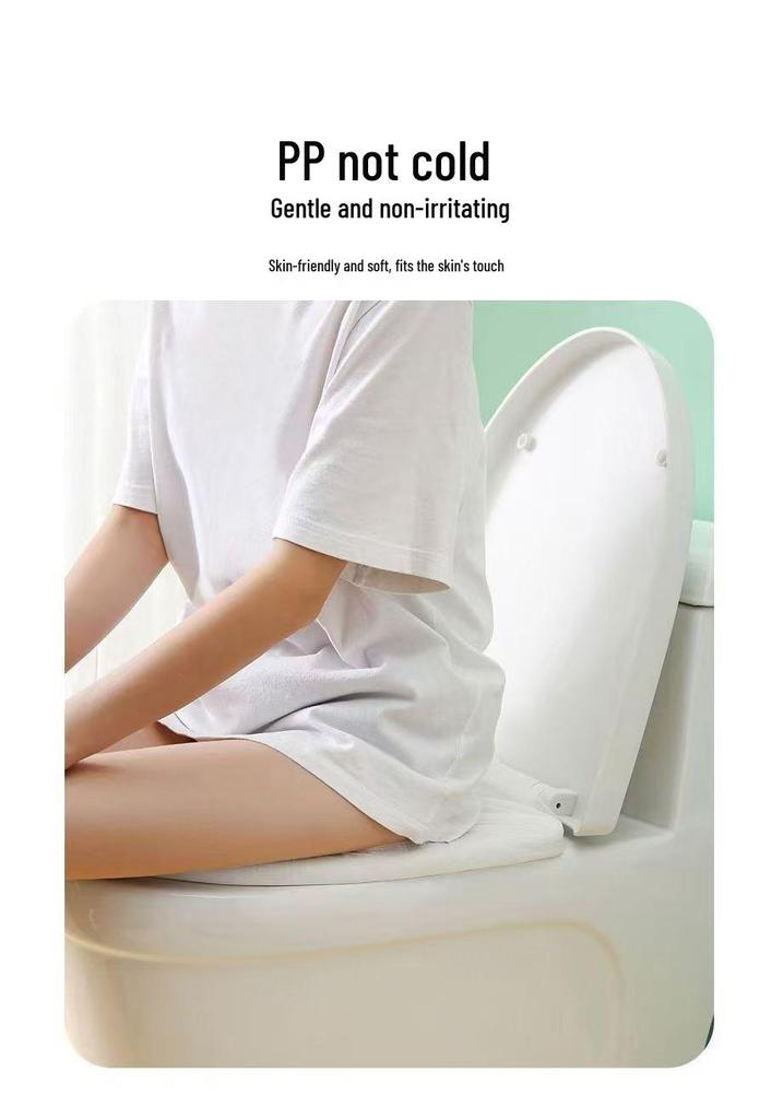 Portable Disposable Waterproof Toilet Seat Covers - Non-Woven, Stain-Proof, Ideal for Travel & Postpartum Use