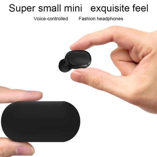 E6S True Wireless Stereo Mini Portable Bluetooth-compatible 5.1 Wireless Rechargeable In-ear Sport Earphone