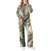 Women's Casual Round Neck Loose Fit Printed Sweatshirt and Sweatpants Set