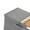 Nonwoven Double Lid Clothes Storage Box Large Clothes Organizer Toys Underwear Storage Organizer
