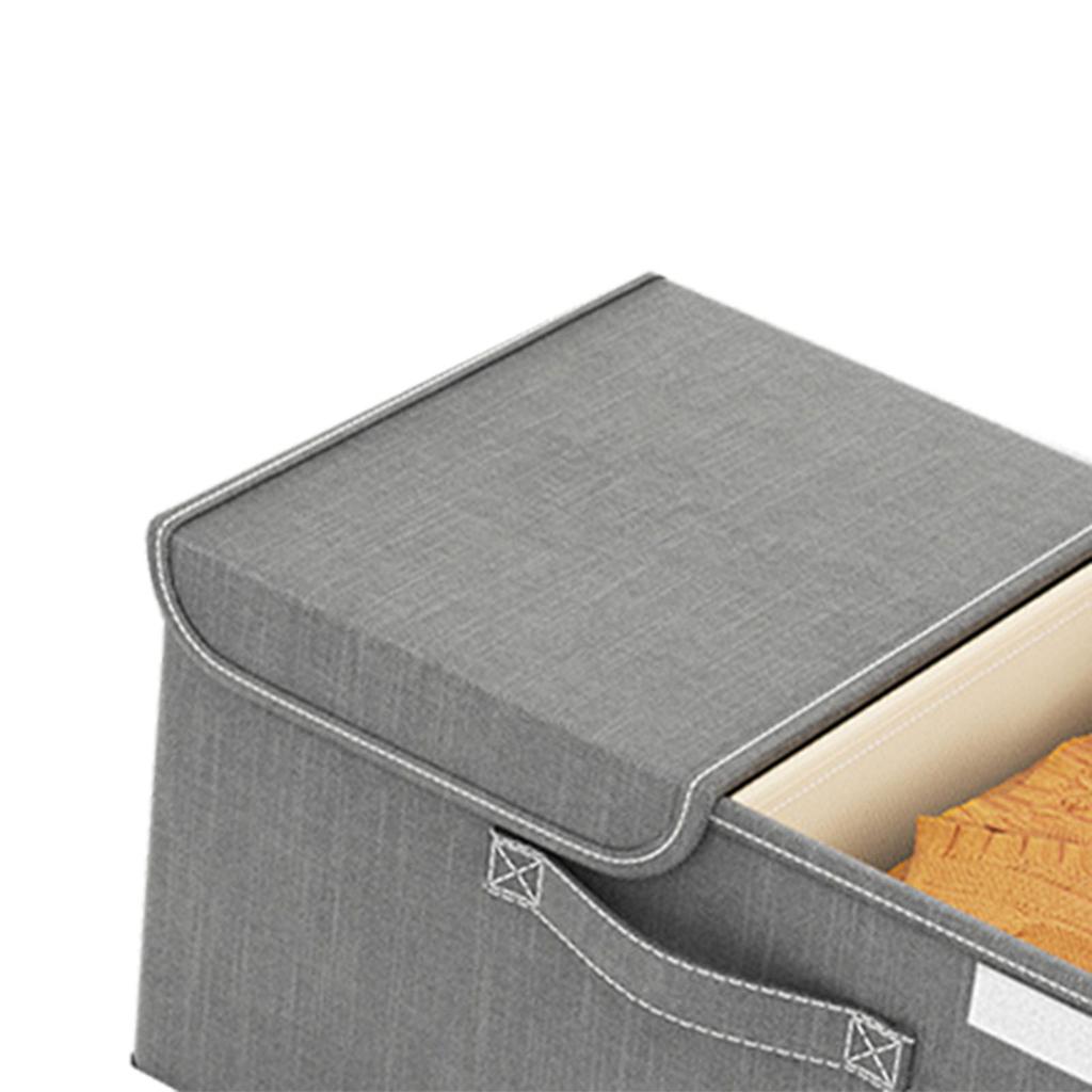 Nonwoven Double Lid Clothes Storage Box Large Clothes Organizer Toys Underwear Storage Organizer