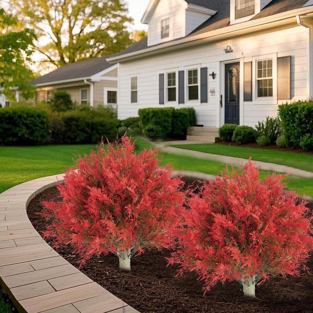 Artificial Cypress Topiary Tree with Ground Spike, Fake Evergreen Tree for Porch, Artificial Plants for Outdoor Planters Indoor UV Resistant