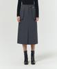 Artid Pocket Point Wool Skirt_Grey